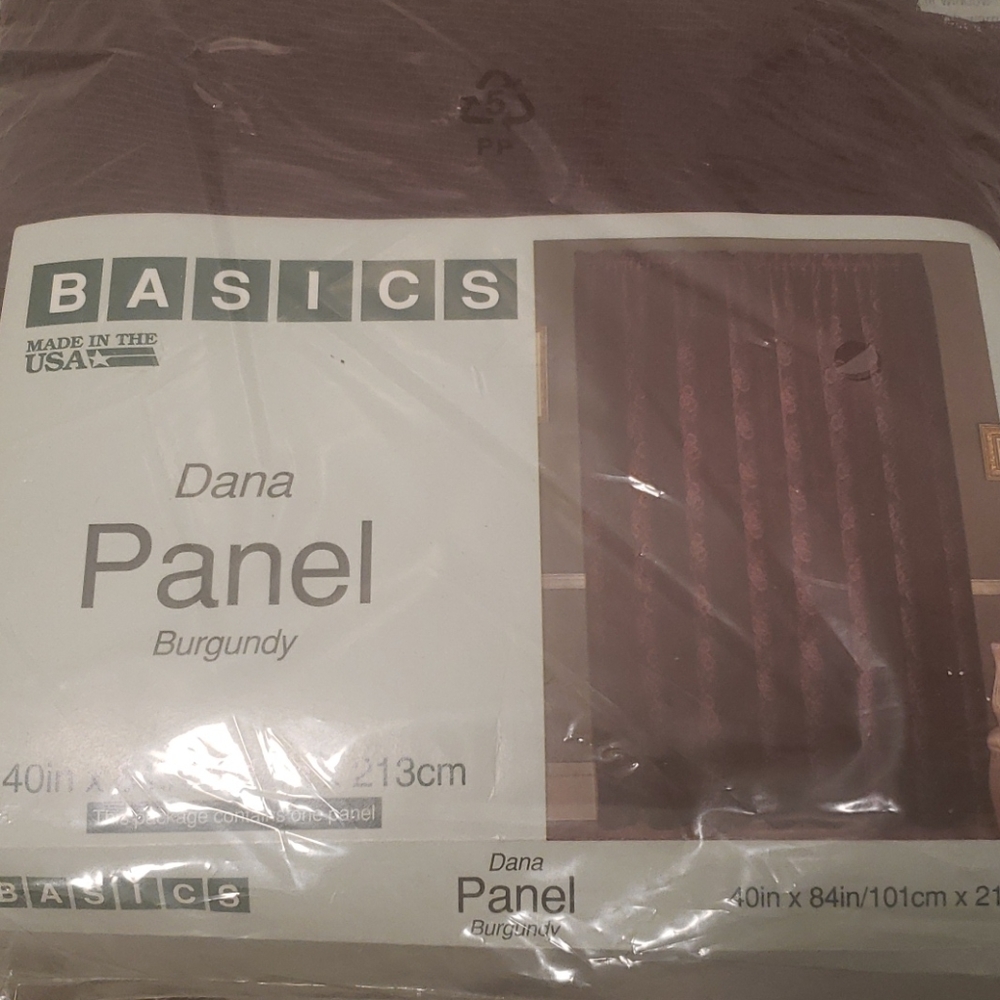 3 qty Burgundy panels 40inx84in